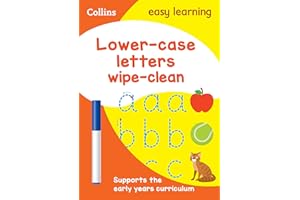 Lower Case Letters Age 3-5 Wipe Clean Activity Book: The ideal home learning resource packed with letter writing practice and early childhood education activities