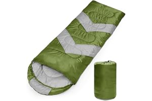 Tesmien Sleeping Bag for Adults & Kids 3-4 Season Warm Weather and Winter Lightweight, Waterproof for Teens, Men's Indoor & Outdoor Camping/Traveling/Hiking