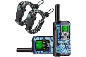AIKMI Spielzeug 4-12 Jahren Junge Walkie Talkies für Kinder 8 Kanal Funkgerät mit LCD Taschenlampe Abenteuer Camping Outdoor Spielzeug Geburtstag 5 6 7 8 Jahre Junge Geschenk