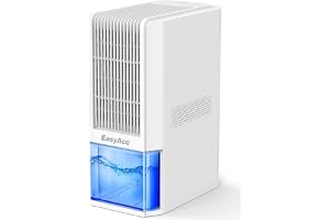 EasyAcc Elektrisk Avfuktare för Badrum 2000 ml, Innovativ Avfuktare 1,3 L/dygn, Effektiv Avfuktning även under 13 °C för Utry