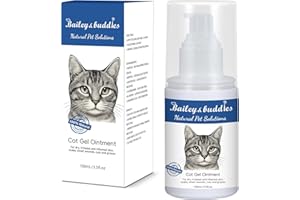 Bailey & Buddies Natural Cat Skin Ointment – Soothing Relief for Dry, Itchy Skin, Hot Spots, Eczema & Allergies – Omega-Enriched Formula with Apple Cider Vinegar – Gentle on Sensitive Skin