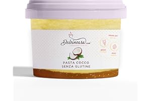 DOLCINCASA.COM Pasta Gelato al Cocco 200 Gr Senza Glutine ottimo impiego in Gelateria e Pasticceria