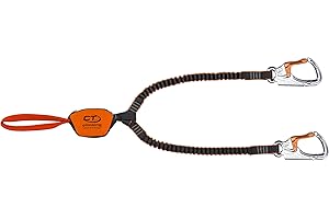 Climbing Technology Top Shell Slider, Unisex Ferrata Set - Adult, Orange/Grey, One Size