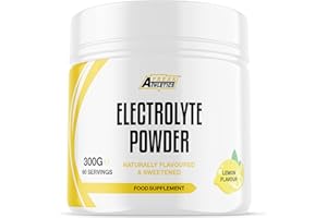 FREAK ATHLETICS Electrolytes Powder - 300g of Flavoured Electrolytes - Naturally Flavoured & Sweetened - Keto & Fasting Electrolytes Drink- Suitable for Both Men & Women - Made in The UK (Lemon)