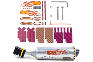 VOBOR Tubo de Escape de Bicicleta TUR-RBO, 100% Energía Manual LED, Kit de Tarjeta de Sonido para Radios de Bicicleta, Apto para Bicicletas de 16-22 Pulgadas