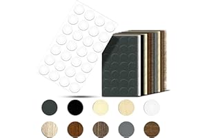 haggiy Selbstklebende Abdeckkappen für Möbel & Böden - Schraubenabdeckung - Rund - Abdeckung für Schrauben & Bohrlöcher - Möbelschutzkappen - Ø14 mm - 25 Stück - Möbelpflaster (Weiß-Glanz)