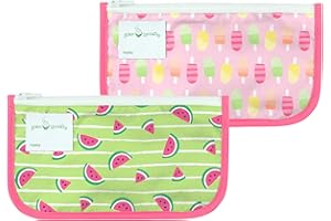 Green Sprouts - Sacs réutilisables pour collations (2 paquet) - Watermelon