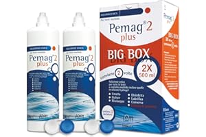 PEMAG PLUS 2 Pemag 2 Plus Soluzione Unica per Lenti a Contatto Big Box - 2X500ml