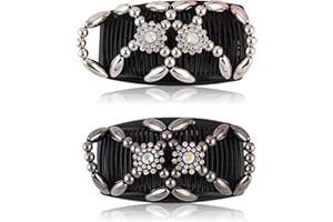 ‎KYTPYI Kytpyi haarkamm zum stecken, haarkämme zum stecken, 2 Stück elastische Perlen-Haarkämme, doppelseitige Clips, Haarkamm für Frauen und Mädchen, DIY-Haar-Styling, Haar-Accessoires für den Alltag