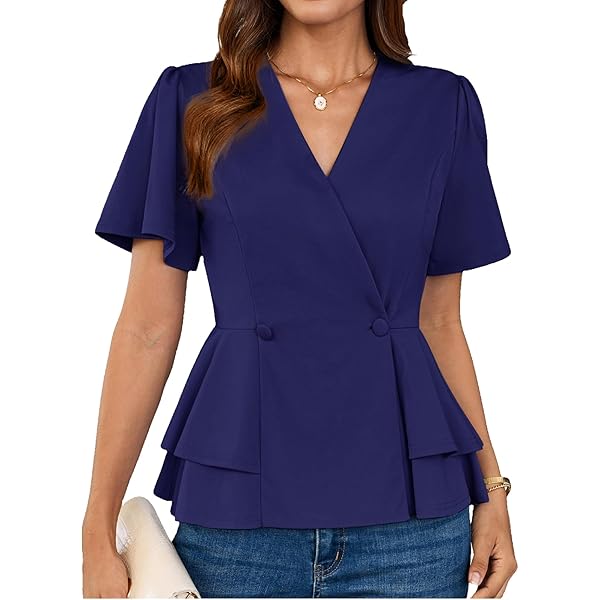 Camicetta Donna Con Fiocco E Maniche Svolazzanti - Top Elegante E Casual | Grace Karin - Foto 5