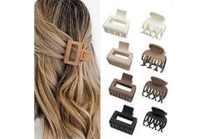 FRDELMA Pinzas para el pelo,8 pinzas para el pelo de fijación fuerte pinzas para el pelo mate para pelo fino pelo grueso