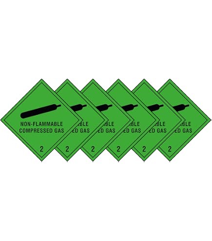 Adesivo Hazchem Diamante Gas Infiammabile - 100x100 Mm - Conforme Norme UK 2009