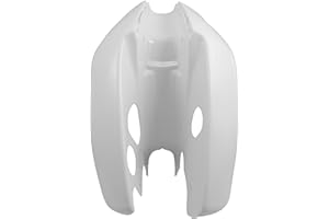 MY MOTO PARTS Legshields Front White C90 Cub E/Start uses round air filter (Each)