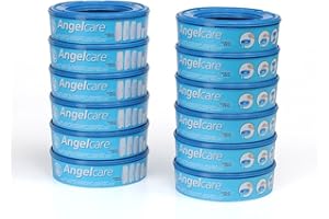 FOPPAPEDRETTI Angelcare Lot de 12 cassettes de recharge pour poubelle à couches