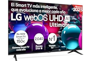 LG 50UA73006LA - TV 50", UHD 4K, WebOS 25, Ultimate IA, HDR10 Pro, Super Upscaling, Dolby Digital Plus, Google Assistant, Negro