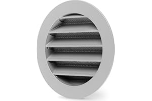 calimaero® WSGG Lüftungsgitter 100mm, Lüftungsgitter mit Fliegengitter, Robuster Aluguß, Lüftungsgitter für Wohnmobile, Gartenhaus, Garage, Zuluft- und Abluftgitter, UV-Stabil, Rostfrei