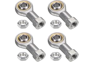 QUARKZMAN 4 Stück 8mm Gelenkkopf Gelenklager mit M8x1.25 Innengewinde Linksgewinde Rod End Bearing für Sphärische Gleitstangenenden