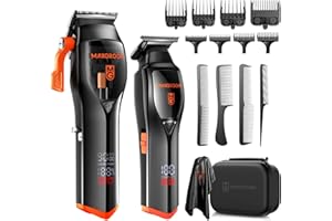 MAXGROOM Haarschneidemaschine Profi Set Mit 9000 U/min Magnetisch Schwebender Motor,Clipper Haarschneider Herren DLC Klingen,Sanfter Trimmer 0 mm, Akku Hair Trimmer for Men,Barttrimmer Herren