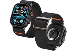 Spigen Lite Fit Ultra pasek kompatybilny z Apple Watch Ultra 49 mm, Apple Watch serii 8, 7, 45 mm, serii 6, SE, 5, 4, 44 mm, serii 3, 2, 1, 42 mm, czarny, czarny., Nowoczesny