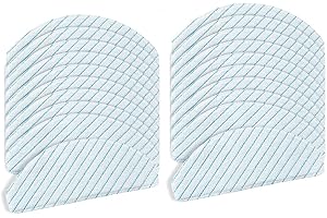 Yolando 20 Stück Ersatz-Reinigungstuch Wischtücher für Ecovacs Deebot Ozmo T8 AIVI T8 Plus T8+ T8 Max T8 Pro T8 T9 Robot Staubsauger Ersatzteile Zubehör Kit