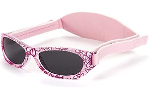 Kiddus Gafas de Sol Bebe 0-24 meses. Protección UV400. Gafas niña 1-2 años. Gafa sol niño 12 meses. Correa ajustable.