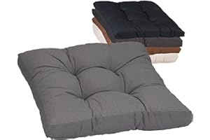 Beo Coussin d'assise 60 x 60 cm imperméable pour Salon de Jardin - Fabriqué en UE - Coussin de Chaise à Haute résistance à la lumière - Protection UV - Certifié Öko-Tex - sans substances nocives