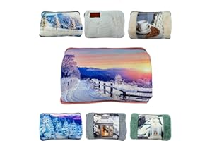 VITBEL Borsa Acqua Calda Elettrica 500W con Morbida Fodera in Peluche, Temperatura Massima 75°C, Ideale come Scaldamani e Scaldapiedi, per Alleviare Dolori Muscolari, Dorsali e Mestruali (Pesca)