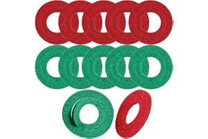 Xiatiaosann Fibre de rondelle anti-corrosion de borne de batterie, cale de prévention de corrosion de batterie de voiture 10PCS, 5 rouges et 5 verts