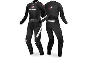 ‎BOGOTTO Bogotto Losail 2-Teiler Damen Motorrad Lederkombi, schwarz, 36