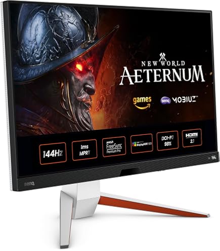 BenQ MOBIUZ EX2710U 4K Gaming Monitor (27 inch, IPS, 144 Hz, 1ms