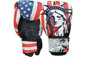 BUDDHA FIGHT WEAR - Guantoni da boxe Fantasy Luzbel - Muay Thai - Kick Boxing - Pelle sintetica di alta qualità - Tessuto interno resistente agli odori - Cuciture rinforzate - Vari disegni