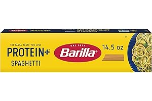 BARILLA Protein+ - Proteína de pasta espaguetis de lentejas, garbanzos y guisantes. Buena fuente de proteína a base de plantas, pasta proteica sin OMG, certificado Kosher, caja de 14.5 onzas