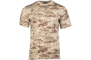 Mil-Tec Tarn T-Shirt Herren • Camouflage T-Shirt aus Baumwolle • BW Camo • Bequemes Kurzarm Army Shirt für Outdoor, Sport oder Freizeit • Bundeswehr Flecktarn-Shirt