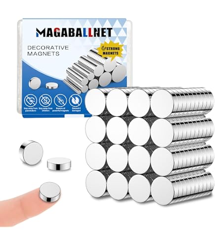PYJLBX Calaite Piccole, 80 Pezzi 10 Colori Calaite Frigorifero, Calaite per Lavagna agnetica