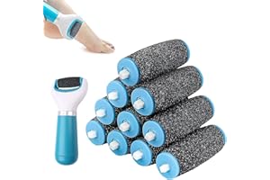 ZFRITP 10 Pezzi Dr Scholl Roll Piedi,Scholl Velvet Smooth Rulli Ricambi Compatibile con Scholl Smooth,Ricambi per Lima Piedi Raspa Piedi, Togli Calli, Esfoliante.