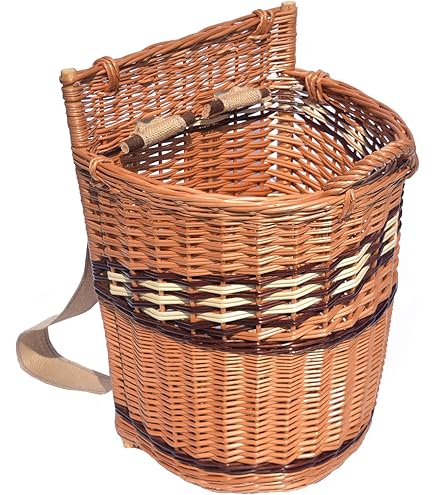 Rückentragekorb Tragekorb Huckelkorb Kiepe Deckel Rustikal Weide Ch95 - La - Foto 3