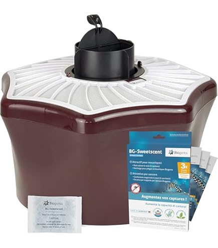 Biogents BG-Mosquitaire CO2 I voor buiten I set tegen alle soorten steekmuggen I muggenval inclusief BG-Sweetscent lokmiddel en BG CO2-Booster set I insecticide vrij I CO2 muggenval