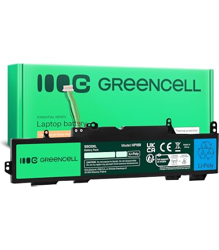 Green Cell 932824-1C1 932824-2C1 932824-421 933322-855 HSN-I13C-5 HSN-I17C-5 HSTNN-DB8K HSTNN-LB8H TT03056XL-PL TT03XL TTO3XL Batterie pour HP Portable (4400mAh 11.4V Noir Green Cell 932824-1C1 932824-2C1 932824-421 933322-855 HSN-I13C-5 HSN-I17C-5 HSTNN-DB8K HSTNN-LB8H TT03056XL-PL TT03XL TTO3XL Batterie pour HP Portable (4400mAh 11.4V Noir