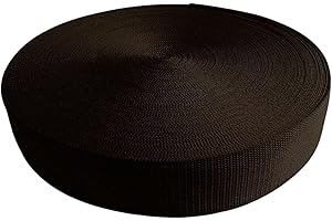CARTONARE Gurtband 2m 5m 10m 50m, 50 Farben, Breite 10mm 15mm 20mm 25mm 30mm 40mm 50 mm Taschengurt Polypropylen Ideal für DIY-Projekte, Handarbeiten & Outdoor (141) Dunkelbraun, 15mm x 2m