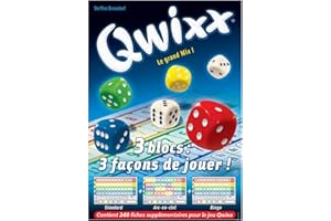 GIGAMIC jnqr – gra w kości – Qwixx – opakowanie uzupełniające Block-Score – 3 x 80 wtyczek