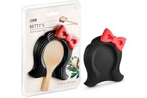 Porte-cuillères et ustensiles en Silicone Betty's Wig, Une série de Gadgets de Cuisine sympas | Porte-cuillères pour protéger Le Plan de Travail | Accessoires de Cuisine Originaux de Monkey Business