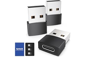 Syntech - Adattatore USB A auf USB C Nero