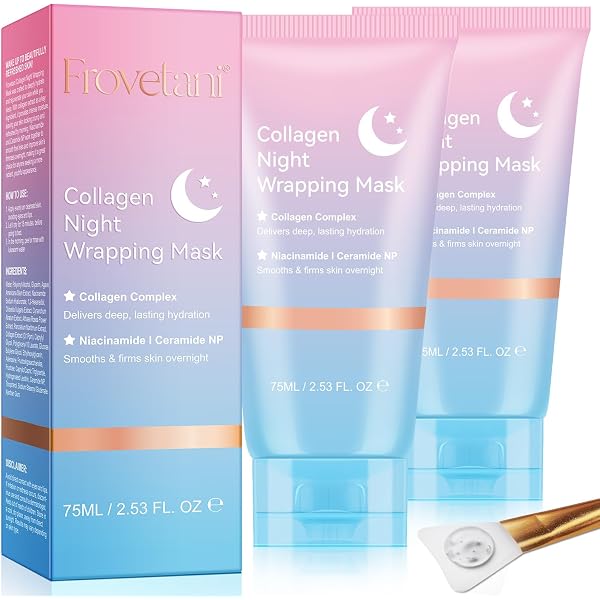 Collagen Nachtmaske 3 Stück – Straffend & Feuchtigkeitsspendend über Nacht