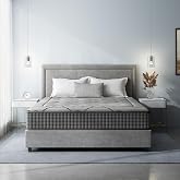 DEWINNER Mattress 135x190 cm, Height 30 cm, Hybrid | 7 Zone Pocket Springs, High Density Memory Foam, Breathable and Anatomic
