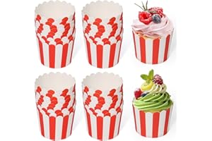 SLTAXAR 100 PCS Molde de Papel para Magdalenas, Moldes para Cupcakes, Cápsulas Magdalenas de Papel Resistentes a Altas Temperaturas, Molde dePapel para Muffins para Cumpleaños, Bodas y Fiestas