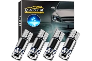 Qasim 4pcs T10 501 LED Bulbs Ice Blue W5W 194 168 LED Light Canbus No Error 2016-18SMD 450 Lumens for Car Side Lights Interior Dome Map Door Courtesy Number Plate Lights