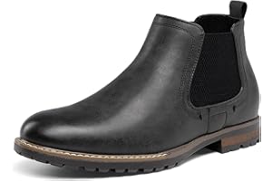 Bruno Marc Stivali da Uomo Chelsea Boots Impermeabili Stivaletti Elastico Outdoor Vintage Ankle Boot Classic Ankle Stivaletto in Pelle