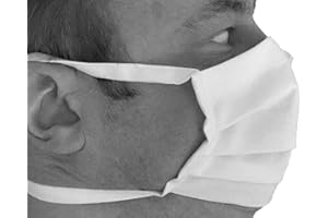 AXIS LINE Masque pour la bouche et le nez 100 % coton lavable jusqu'à 90 °C Fabriqué en Allemagne avec fil nasal