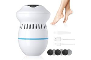 ACMETOP Hornhautentferner Elektrisch,PediküRe Set FußPflege Elektrisch Mit 6 SchleifköPfe,Hornhaut Entfernen Fuß USB für Präzise Hautpflege,Elektrischer Hornhautentferner Füße für Männer＆Frauen