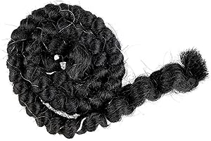 Mehron Crepe Hair Warkocz 30 cm - czarny